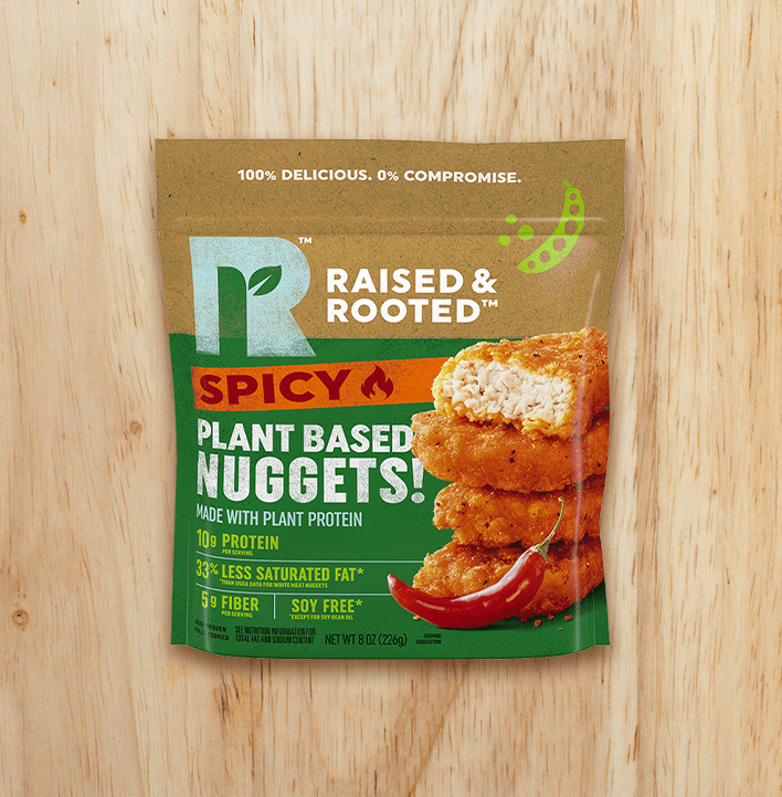 Raised And Rooted Spicy Plant Based Nuggets