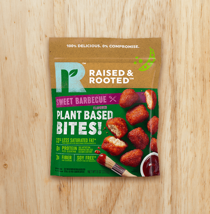 Raised And Rooted Sweet Barbecue Plant Based Bites